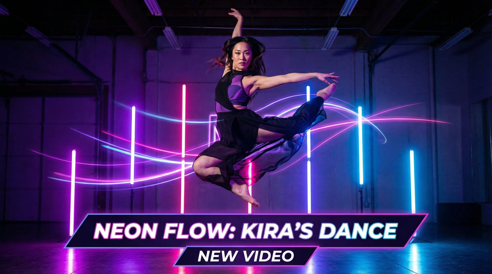 麻豆传媒霓虹舞者创意舞蹈视频